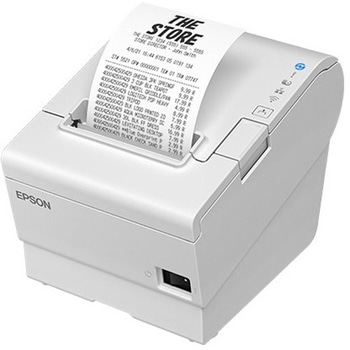 レシートプリンター/80mm・58mm/USB・有線LAN・シリアル/電源同梱/ホワイト - EPSON