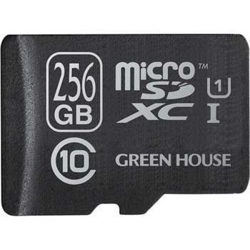 microSDXCカード UHS-I U1 クラス10 256GB 3年保証 変換アダプタ付属 グリーンハウス