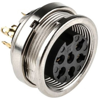 Lumberg DINソケット 6極 メス パネルマウント LUMBERG