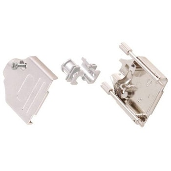 MH Connectors D-Sub バックシェエル MHDTZK-RA シリーズ 9 極 E， シルバー， MHDTZK9-RA-HI-K MH CONNECTORS