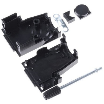 MH Connectors D-Sub バックシェエル MHDSSK-T/P シリーズ 9 極 E， 黒， MHDSSK-P-9-L-K - MH CONNECTORS