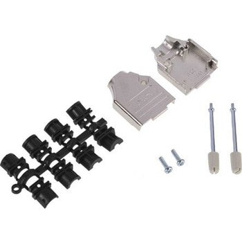 MH Connectors D-Sub バックシェエル MHDTZK-RA シリーズ 9 極 E， シルバー， MHDTZK9-RA-PC-K - MH CONNECTORS