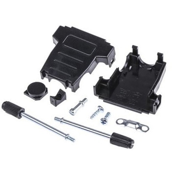 MH Connectors D-Sub バックシェエル MHDSSK-T/P シリーズ 15 極 A， 黒， MHDSSK-P-15-L-K MH CONNECTORS