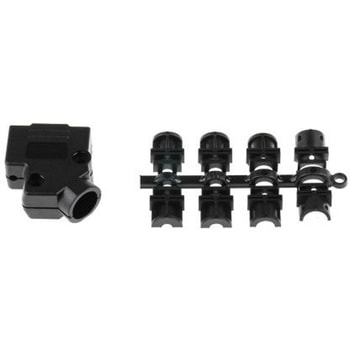 MH Connectors D-Sub バックシェエル MHD45PPK シリーズ 9 極 E， 黒， MHD45PPK9-K MH CONNECTORS