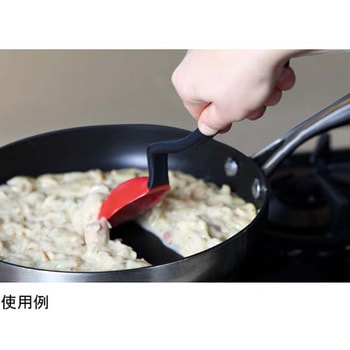 置き楽スプーンスパチュラ 黒 ドリームファーム