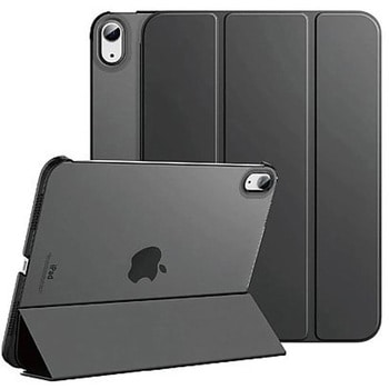 iPad 10.9 第10世代 専用 背面クリアフラップケース ブラック エムディーエス