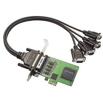 4ポート RS-232Cボード PCI Express x1 ロープロファイル 921.6Kbps DB44メス サージ MOXA
