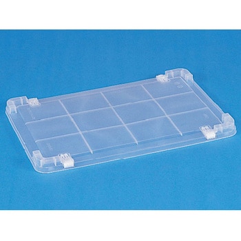 ばんじゅうフタ2型 シボ・ロック付 透明 - アズワン