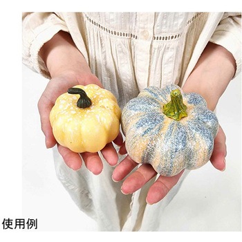 オータムパンプキンセット 秋の造花素材 ホワイト アズワン