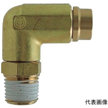 タッチコネクターFUJI-Hタイプ 鍛造メイルエルボ チューブ径12mm ネジ1/4 千代田通商