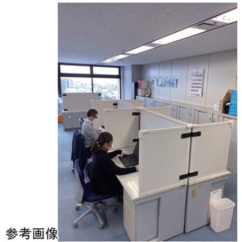 デスクトップパーティション 外寸サイズ mm ：D620×W1150×H700 岐阜プラスチック工業(RISU/リス)