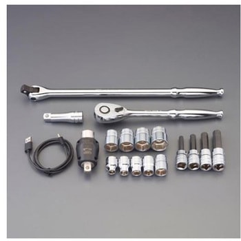 40-200N・m 1/2"DR デジタルトルクレンチセット エスコ