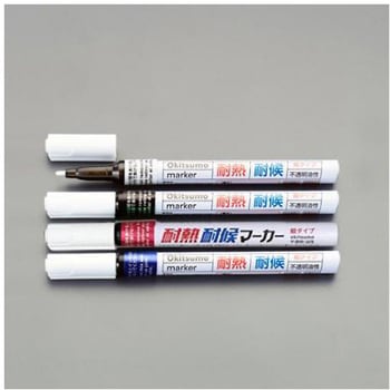 4本組[細字] 油性・耐熱耐候マーカーセット エスコ