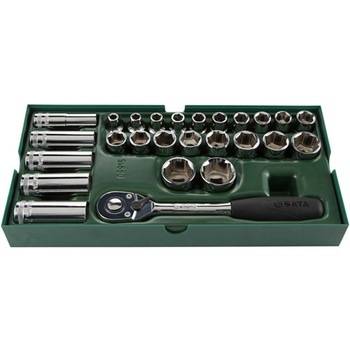 ラチェットソケットセット 1/2六角 26pcs SATA