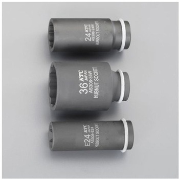 1/2"DR インパクト用ハブナットソケットセット エスコ