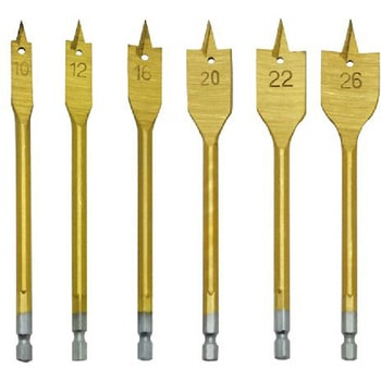 6PC.木工ビットセット アズワン