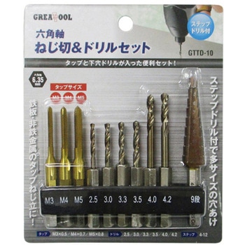GREATTOOL ねじ切り&ドリルセット アークランズ