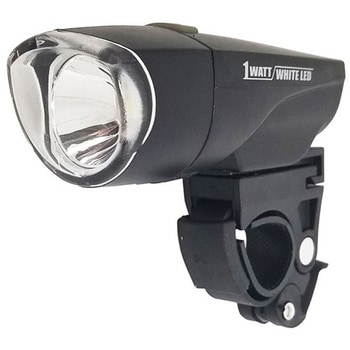 1WATT WHITE LEDライト 防滴仕様 ブラック 池商