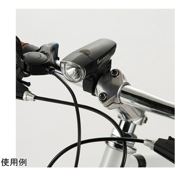 1WATT WHITE LEDライト 防滴仕様 ブラック 池商