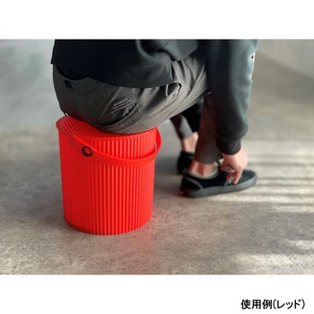 カラーバケット203 フタ付き ブルー 20L 1ケース 16個入 アズワン