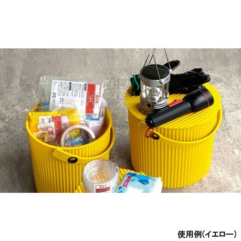 カラーバケット203 フタ付き ブルー 20L 1ケース 16個入 アズワン