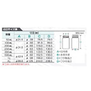 Jボトル丸型 広口 ナチュラル 1ケース 1510シリーズ アズワン