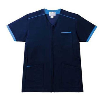 ケアスクラブ 前開き トンボ[ウエア・白衣・検診衣]