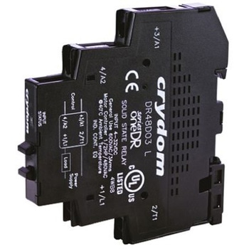 Sensata / Crydom ソリッドステートリレー 最大負荷電圧:600 V ac 最大負荷電流:3 A DIN Rail， DR48D03 Sensata / Crydom