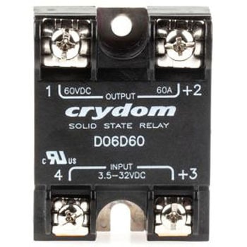 Sensata Crydom ソリッドステートリレー 最大負荷電流:60 A 最大負荷電圧:60 V dc 表面実装， D06D60 Sensata / Crydom