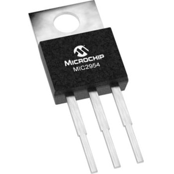Microchip 電圧レギュレータ 低ドロップアウト電圧 1.24 → 29 V， 3 + Tab-Pin， MIC2954-03WS MICROCHIP