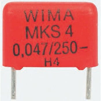 WIMA フィルムコンデンサ，200 V ac， 400 V dc，10nF，±10% WIMA