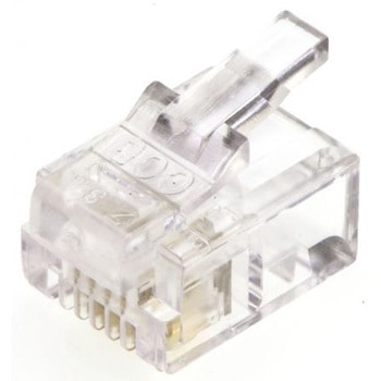 MH Connectors RJ14モジュラージャック， オス， RJ14コネクタ， ケーブルマウント， MHRJ116P4CR MH CONNECTORS