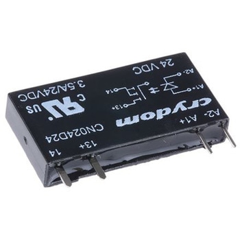 Sensata Crydom ソリッドステートリレー 最大負荷電流:3.5 A 最大負荷電圧:24 V dc 基板実装， CN024D24 Sensata / Crydom