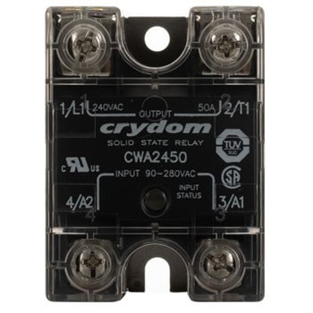 Sensata Crydom ソリッドステートリレー 最大負荷電流:50 A rms 最大負荷電圧:280 V rms パネルマウント， CWA2450 Sensata / Crydom