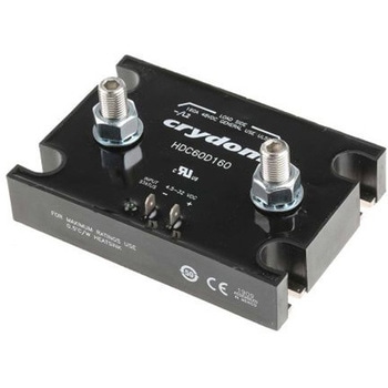 Sensata Crydom ソリッドステートリレー 最大負荷電流:160 A 最大負荷電圧:48 V dc パネルマウント， HDC60D160 Sensata / Crydom