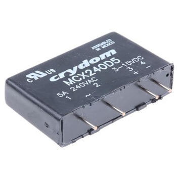 Sensata Crydom ソリッドステートリレー 最大負荷電流:5 A 最大負荷電圧:280 V DINレール， MCX240D5 Sensata / Crydom