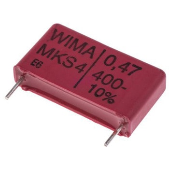 WIMA フィルムコンデンサ，200 V ac， 400 V dc，470nF，±10% WIMA