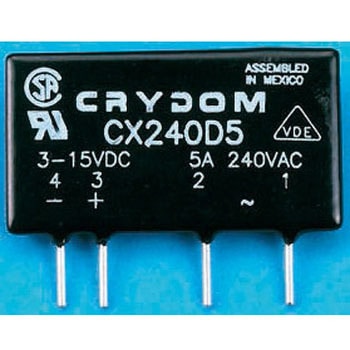 Sensata Crydom ソリッドステートリレー 最大負荷電流:5 A 最大負荷電圧:280 V rms 基板実装， CXE240D5R Sensata / Crydom