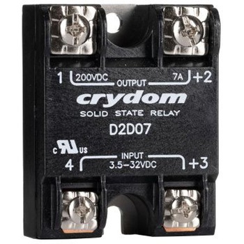 Sensata Crydom ソリッドステートリレー 最大負荷電流:7 A 最大負荷電圧:200 V 表面実装， D2D07 Sensata / Crydom