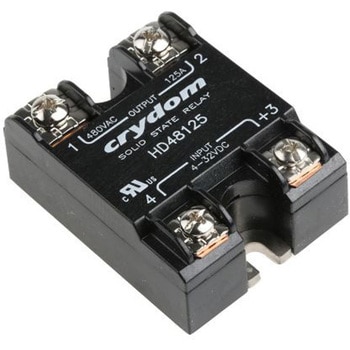 Sensata Crydom ソリッドステートリレー 最大負荷電流:125 A 最大負荷電圧:530 V ac パネルマウント， HD48125 Sensata / Crydom