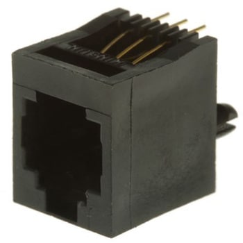 MH Connectors RJ12モジュラージャック・ プラグ， メス， RJ12コネクタ， スルーホール実装， MHRJJ66NFV MH CONNECTORS