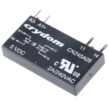 Sensata Crydom ソリッドステートリレー 最大負荷電流:2 A 最大負荷電圧:280 V ac 基板実装， CN240A05 Sensata / Crydom