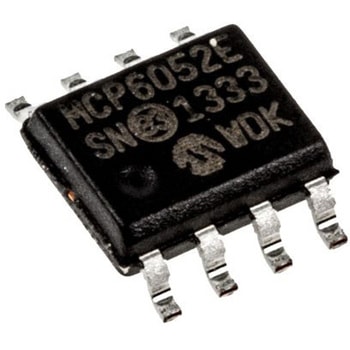 Microchip オペアンプ， 表面実装， 2回路， 単一電源， MCP6052-E/SN MICROCHIP