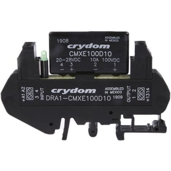 Sensata / Crydom ソリッドステートリレー 最大負荷電圧:100 V dc 最大負荷電流:8 A DIN Rail， DRA1-CMXE100D10 - Sensata / Crydom
