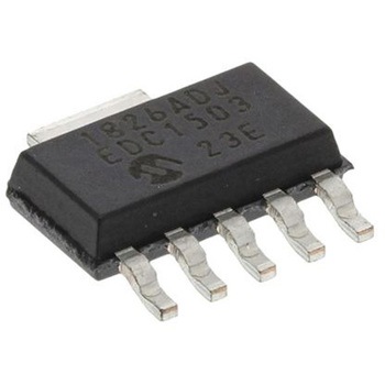 Microchip 電圧レギュレータ 低ドロップアウト電圧 0.8 → 5 V， 5+Tab-Pin， MCP1826T-ADJE/DC MICROCHIP