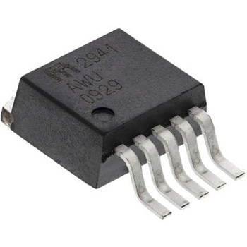 Microchip 電圧レギュレータ 低ドロップアウト電圧 1.24 → 26 V， 5-Pin， MIC2941AWU MICROCHIP