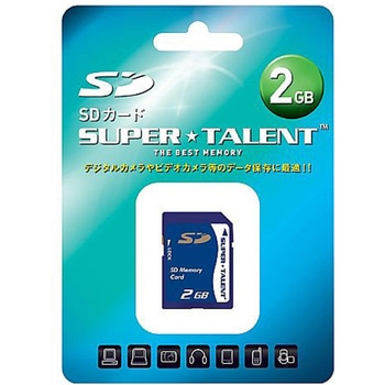 2GB Class2 SDカード SUPER TALENT