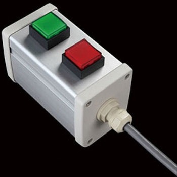 S-6480スイッチ2点S(GR)防水ノーマル1m SUS(エスユーエス)