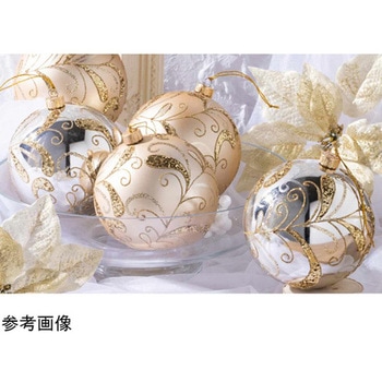 オーナメントボール ゴールド 12cm 6個 アズワン