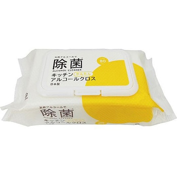 sndek除菌キッチンアルコールクロス 1ケース 80枚×36個入 - 服部製紙